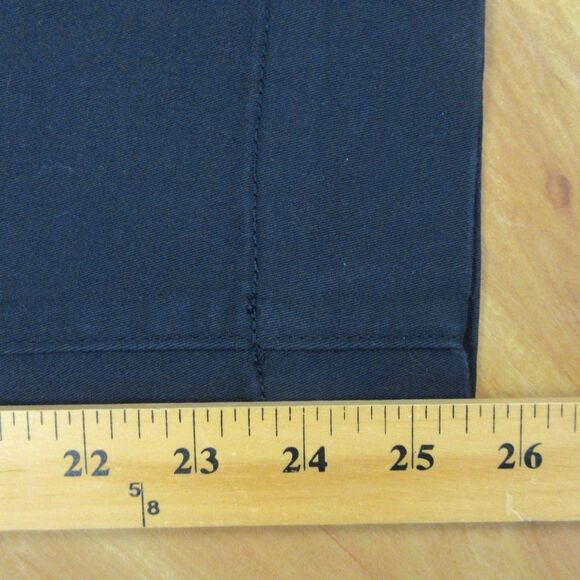 GLORIA VANDERBILT Tummy Control Wide Leg Crop Pants Sz 12 Navy Blue Pull On NWT - Picture 12 of 13